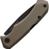 Spika Small Challenger Lockback Folding Knife AUS-8 Green Micarta