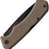 Spika Large Challenger Lockback Folding Knife AUS-8 Green Micarta