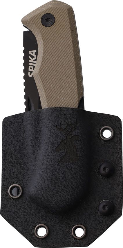 Spika Large Challenger Lockback Folding Knife AUS-8 Green Micarta