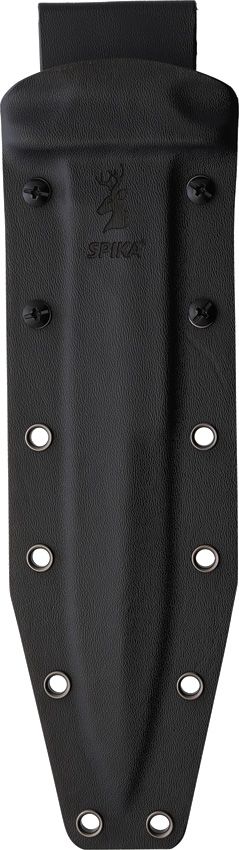 Spika Challenger Sticker Fixed Blade 440 Stainless Brown Micarta