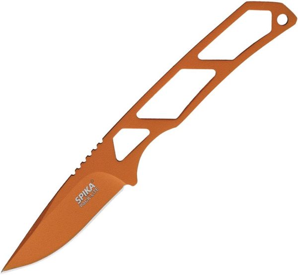 Spika Pack-Lite Fixed Blade Orange 440 Stainless