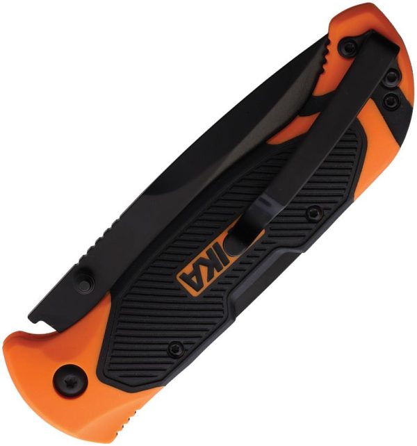 Spika Command Lockback Orange Black Folding Knife
