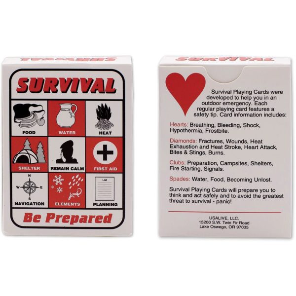 Speedhook Survival Playing Cards - Emergency Reference Deck