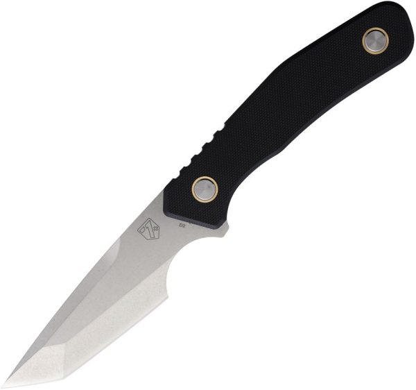 Se7en Plus Strider Fixed Blade D2 Steel Black G10 Tanto Knife
