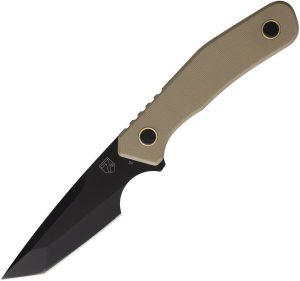 Se7en Plus Strider Fixed Blade 3.5" D2 Tanto FDE G10 Knife