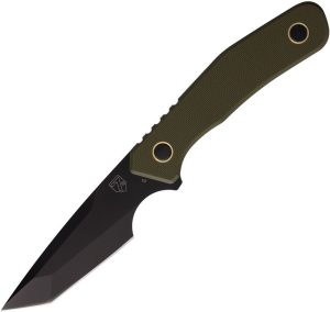 Se7en Plus Strider Fixed Blade OD Green D2 Tanto Knife Sheath