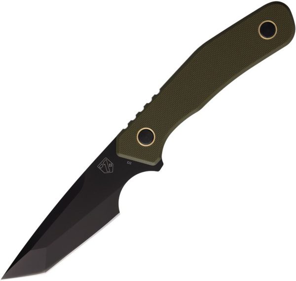 Se7en Plus Strider Fixed Blade OD Green D2 Tanto Knife Sheath