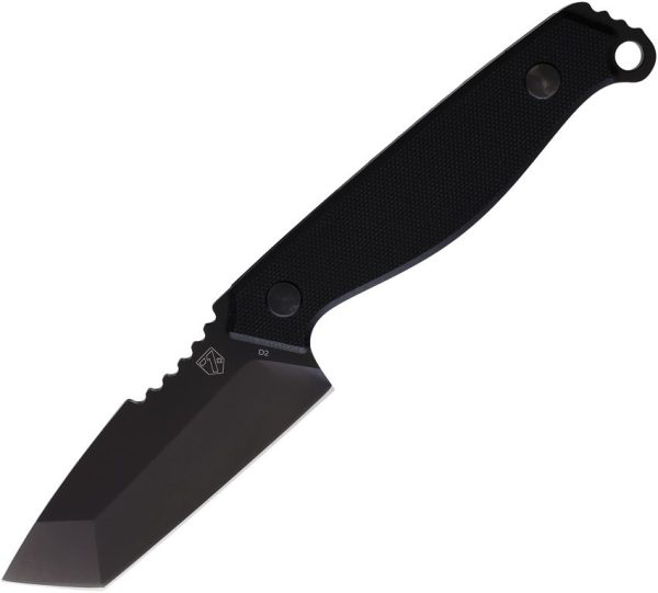 Se7en Plus Raptor Fixed Blade Knife D2 Black G10 Tanto