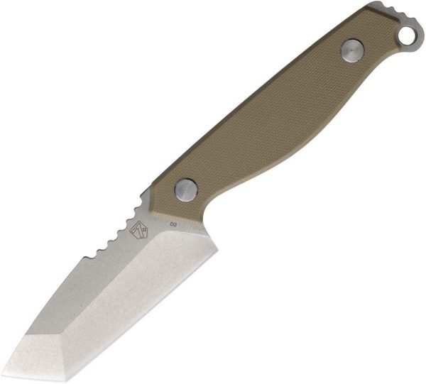 Se7en Plus Raptor Fixed Blade D2 Tanto FDE G10 Kydex