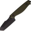 Se7en Plus Raptor Fixed Blade D2 Steel OD Green Tactical Knife