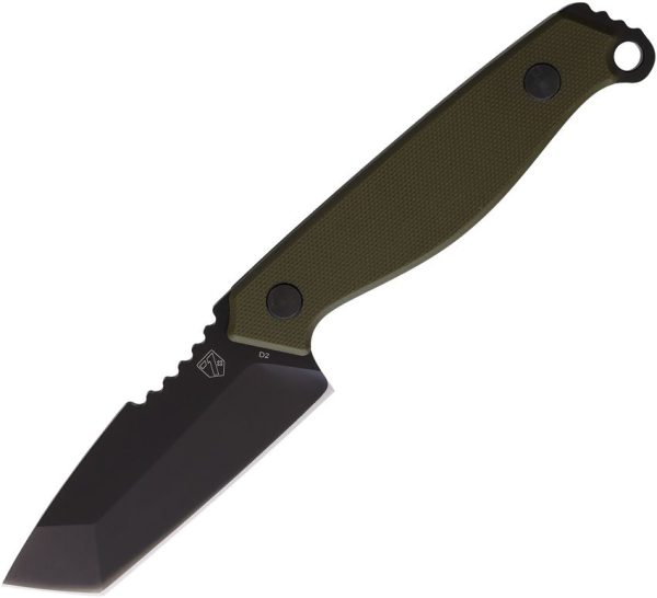 Se7en Plus Raptor Fixed Blade D2 Steel OD Green Tactical Knife