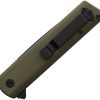 Se7en Plus Hera Linerlock OD Green Folding Knife D2 Steel