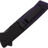 Se7en Plus Lizard Linerlock Purple Folding Knife D2 Steel
