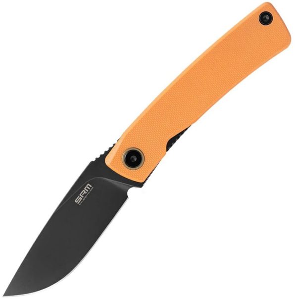 SRM Knives Air Linerlock Orange G10 Folding Knife