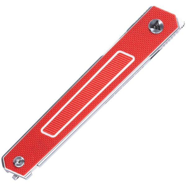 SRM Knives 125L Linerlock Red G10 Folding Knife