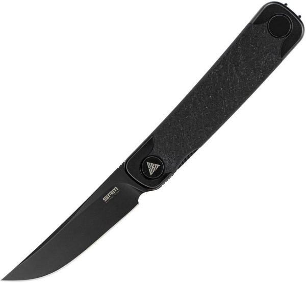 SRM Knives Enso Linerlock Black G10 EDC Knife