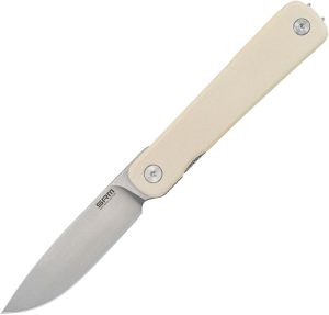 SRM135LGT.jpg SRM Knives Palfrey Framelock Ivory G10 Drop Point