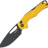 SRM Mirage 239X Yellow G10 Folding Knife 14C28N Stainless