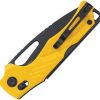 SRM Mirage 239X Yellow G10 Folding Knife 14C28N Stainless