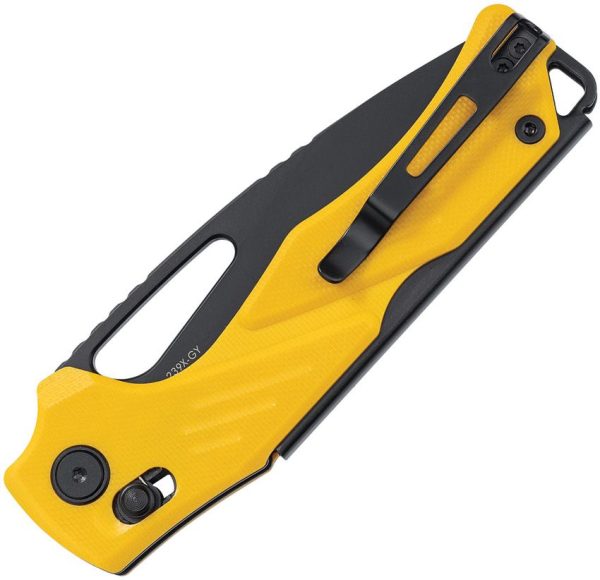 SRM Mirage 239X Yellow G10 Folding Knife 14C28N Stainless