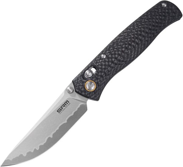 SRM Knives 255L Ambi Lock Carbon Fiber Folding Knife