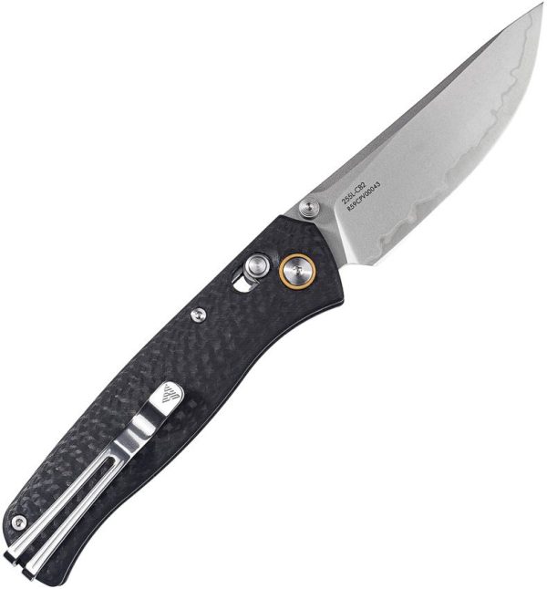 SRM Knives 255L Ambi Lock Carbon Fiber Folding Knife