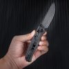 SRM Shred CF Folding Knife Carbon Fiber 3.25" Blade Pocket Clip