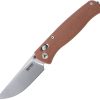 SRM255LMN.jpg SRM 255L Ambi Lock Folding Knife Damascus Steel Brown G10