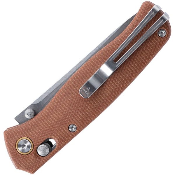 SRM255LMN_add_01.jpg SRM 255L Ambi Lock Folding Knife Damascus Steel Brown G10