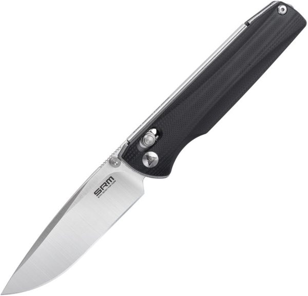 SRM Knives 258L Ambi Lock - Black G10