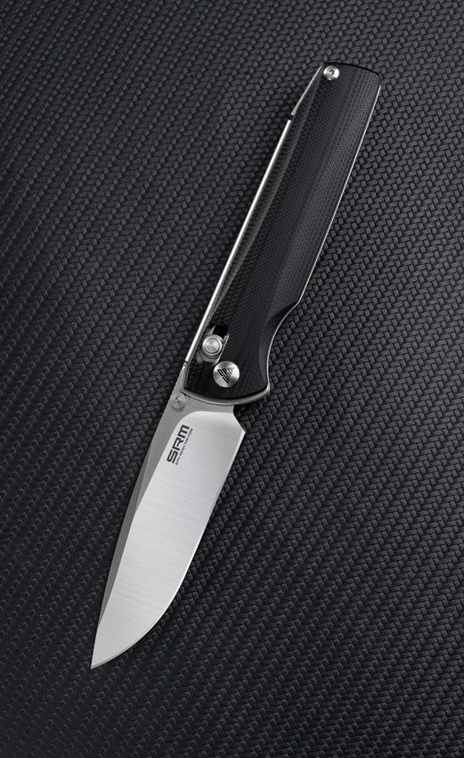 SRM Knives 258L Ambi Lock - Black G10