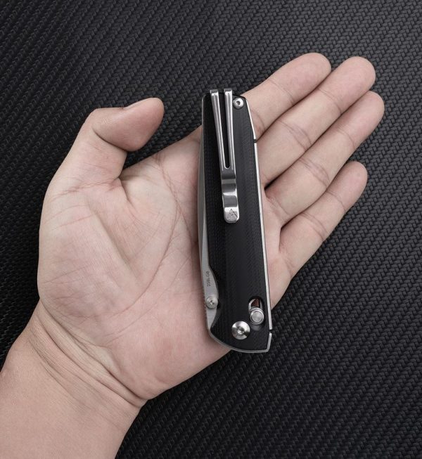 SRM Knives 258L Ambi Lock - Black G10