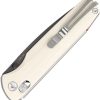 SRM Knives Terrier Ambi Lock - White G10