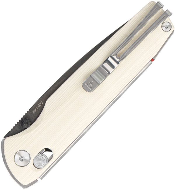 SRM Knives Terrier Ambi Lock - White G10