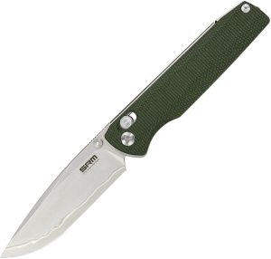 SRM Terrier Ambi Lock Green Folding Knife 3.5" Blade