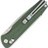 SRM Terrier Ambi Lock Green Folding Knife 3.5" Blade