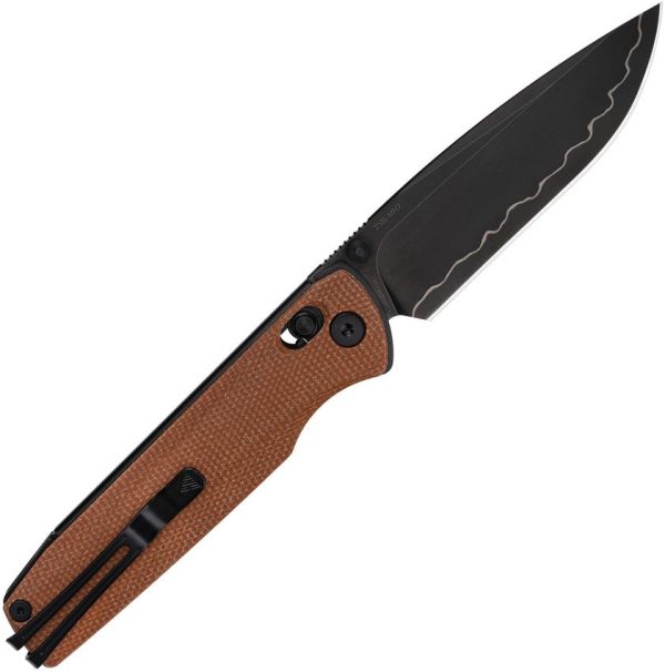 SRM Terrier Ambi Lock Brown Folding Knife 3.5" Blade