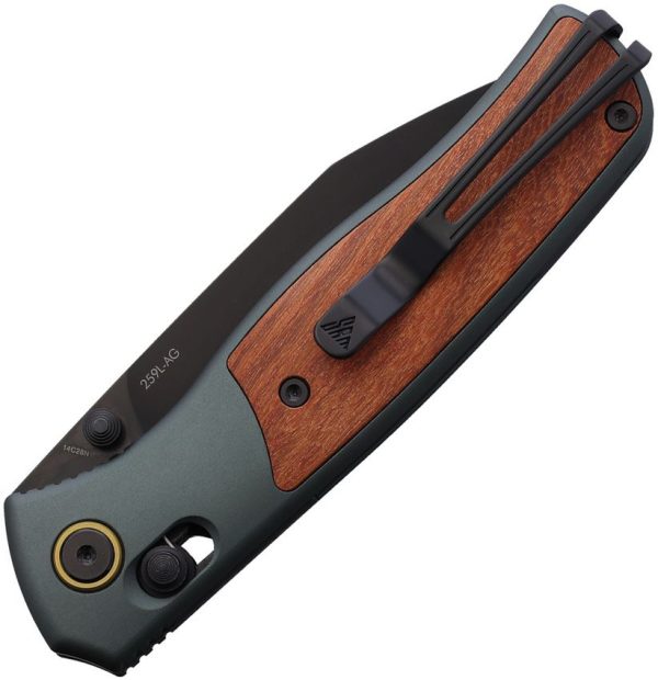 SRM Knives Medal Axis Lock - Rosewood Green