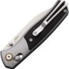 SRM Medal Axis Lock Folding Knife 14C28N Ebony Wood Gray