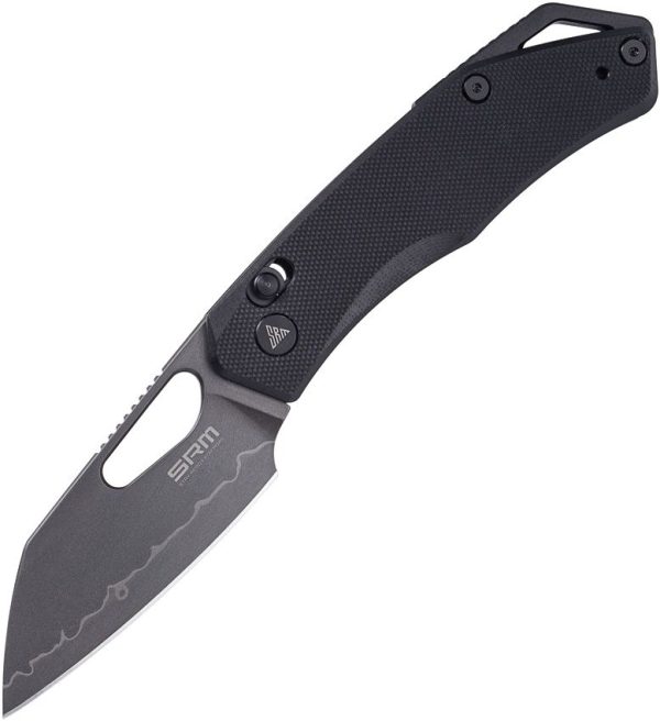 SRM Cub 261M Ambi-Lock Folding Knife Black G10 2.88" Blade