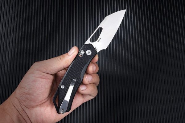 SRM Cub 261M Ambi-Lock Folding Knife 154CM Black G10