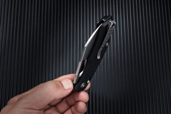 SRM Cub 261M Ambi-Lock Folding Knife 154CM Black G10