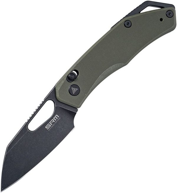 SRM Cub 261M Ambi-Lock Folding Knife 154CM OD Green G10