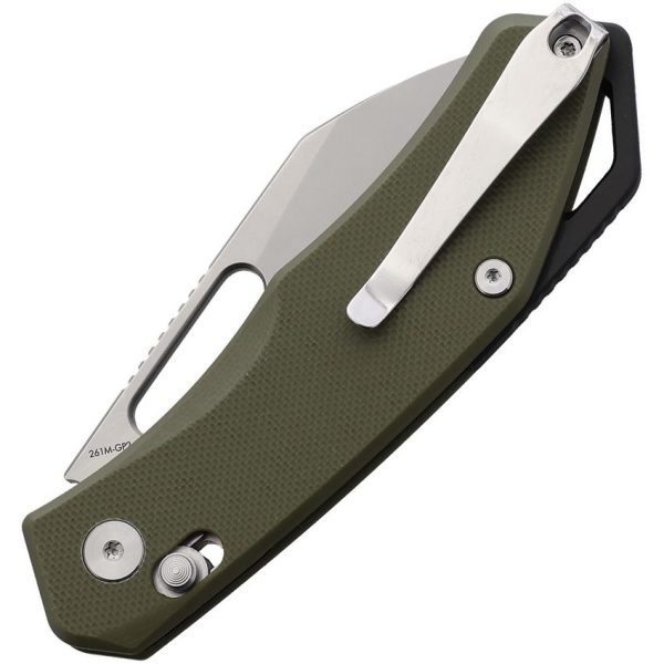 SRM Cub 261M Folding Knife 2.88" 140Cr OD Green G10