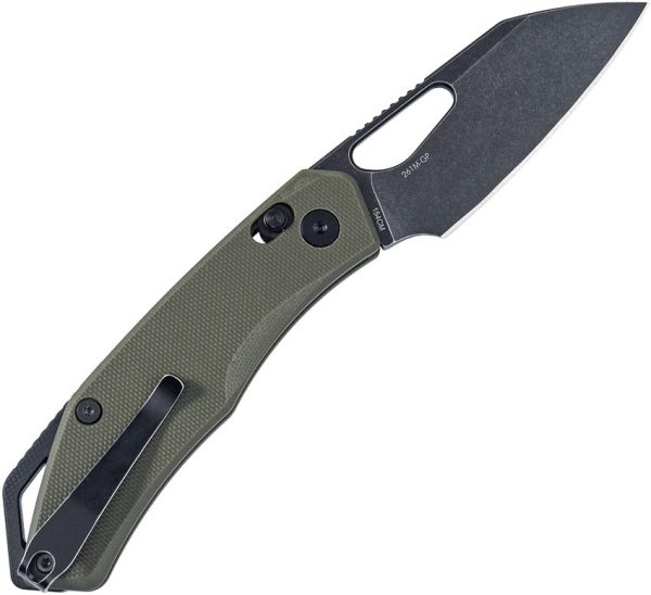 SRM Cub 261M Ambi-Lock Folding Knife 154CM OD Green G10