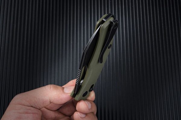 SRM Cub 261M Ambi-Lock Folding Knife 154CM OD Green G10