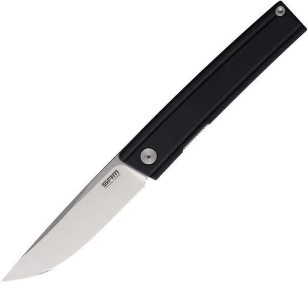 SRM Gent Linerlock Black Folding Knife 10Cr15CoMoV Stainless