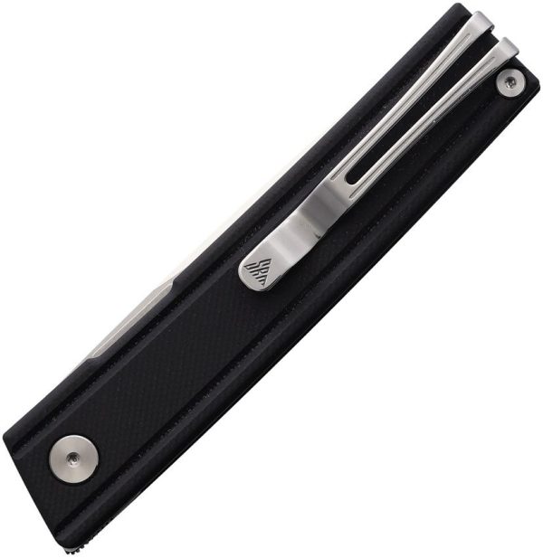 SRM Gent Linerlock Black Folding Knife 10Cr15CoMoV Stainless