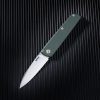 SRM Qrick Linerlock Folding Knife 14C28N Green G10 EDC