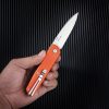 SRM Qrick Linerlock Folding Knife 14C28N Green G10 EDC